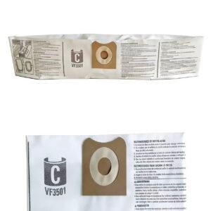 VF3501 Size C Filter Bags Compatible with RIDGID 3-4.5 Gallon Wet Dry Vacuum
